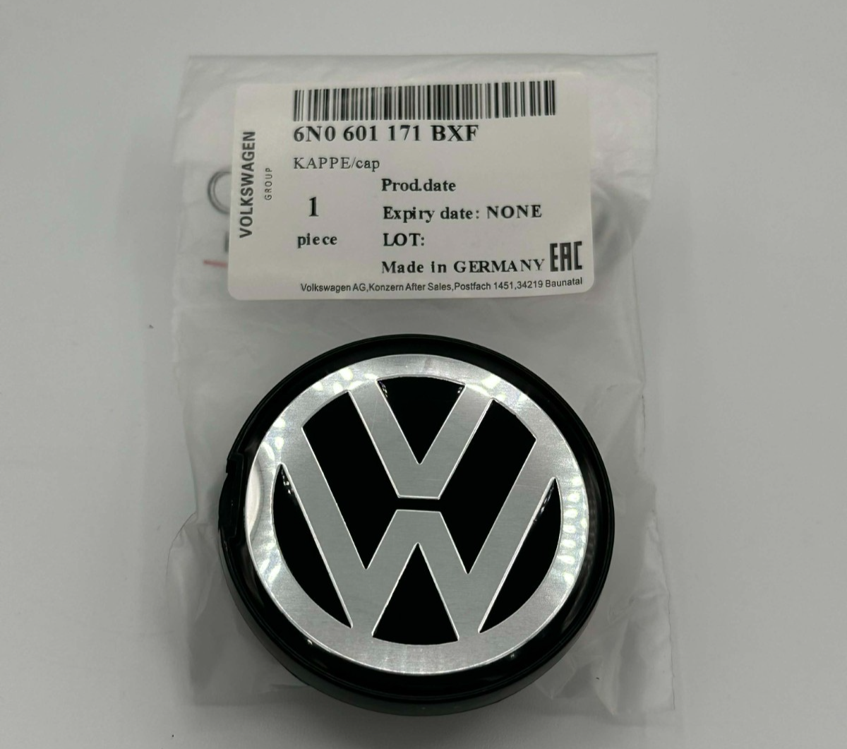 Cap for 1995-2002 Volkswagen Polo (6N0 601 171 BXF)