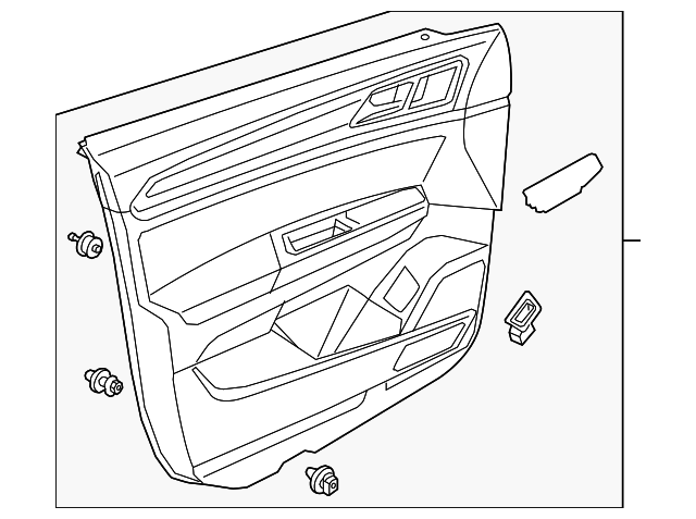Door Trim for 2021+ Volkswagen Atlas (3CN 867 012 AB ZZN)