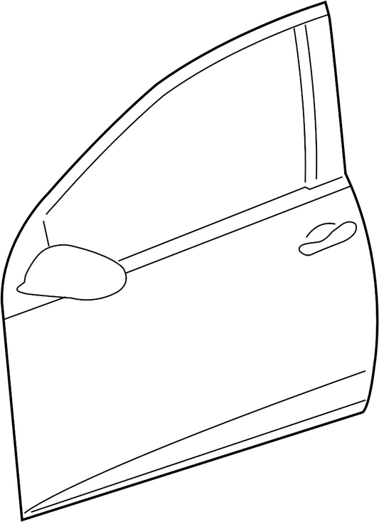 Door - Front Left for 2010-2012 VW Golf (5K3 831 055 K)