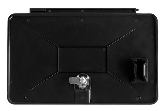 Dura Black Plastic Exterior Shower Door for Various RVs (71-6282)