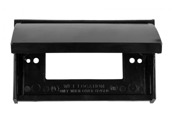 JR Products Black Outlet Cover for Various RVs (24-0520)