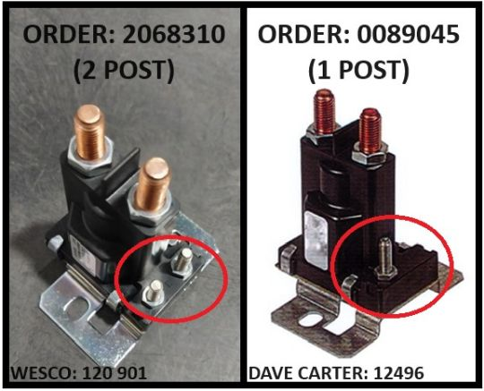 Solenoid, Battery Auxiliary Start Control, 100 Amps for Various RVs (0089045)
