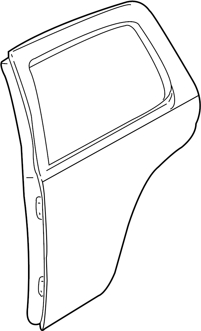 Left Rear Door for 2006-2009 VW Golf (1J6 833 055 F)
