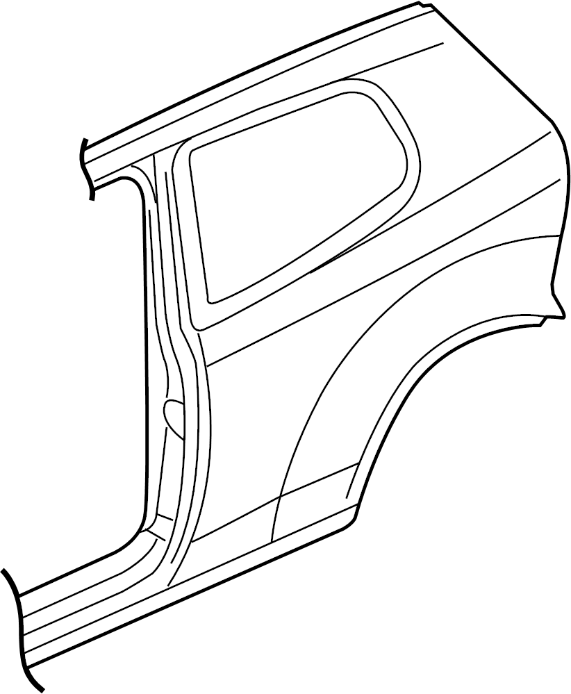Quarter Panel for 2006-2009 GTI &  Rabbit (1K3 809 844 A)