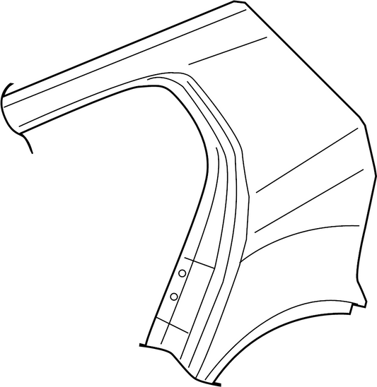 RT Rear Quarter Panel. Fits 2006-2009 VW GTI/Rabbit. (1K4 809 844 B)