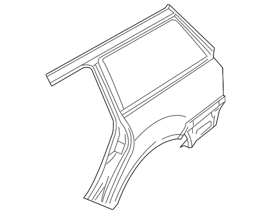 RT Rear Quarter Panel for 2001-2005 VW Jetta (1J9 809 844 A)