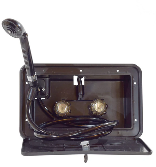 Valterra Exterior RV Shower Assembly (Black) for Various RVs