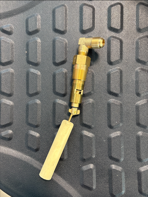 Jayco Valve, LP Tank Remote Fill Stop with 8" Elbow for Various RVs (2005101)