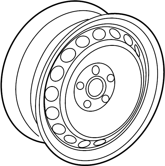 Wheel for 2019+ Volkswagen Jetta (561 601 027 B 03C)