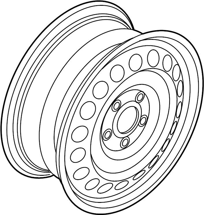 Wheel for 2015+ Volkswagen MQB (5Q0 601 027 R 03C)