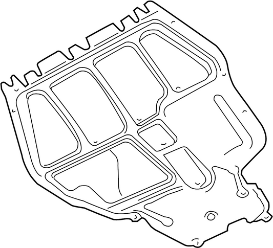 Volkswagen Beetle OEM Baffle Shield Cover 1998-2005 1J0825236G