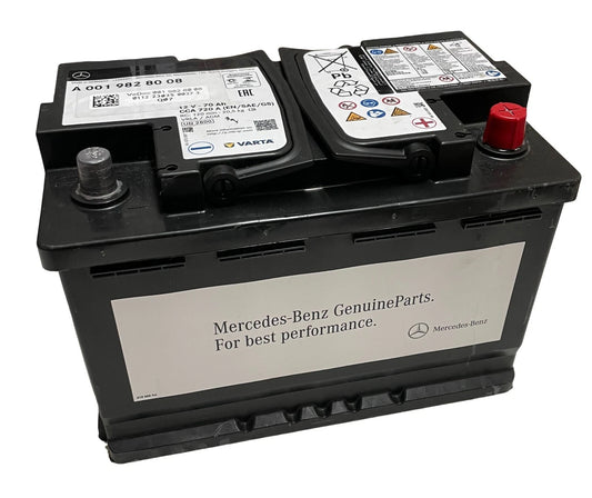 12V, 70AH, MAX 760AMPS Mercedes Engine Battery (A0019828008)