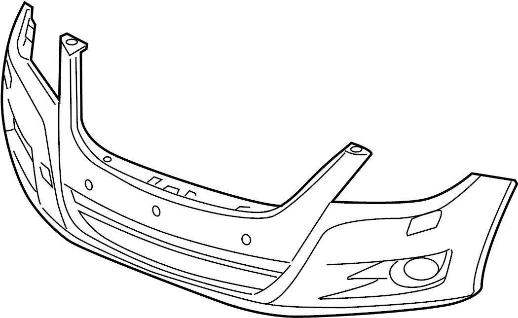 Volkswagen OEM 2009-2011 Tiguan Cover Bumper 5N0 807 217 F GRU